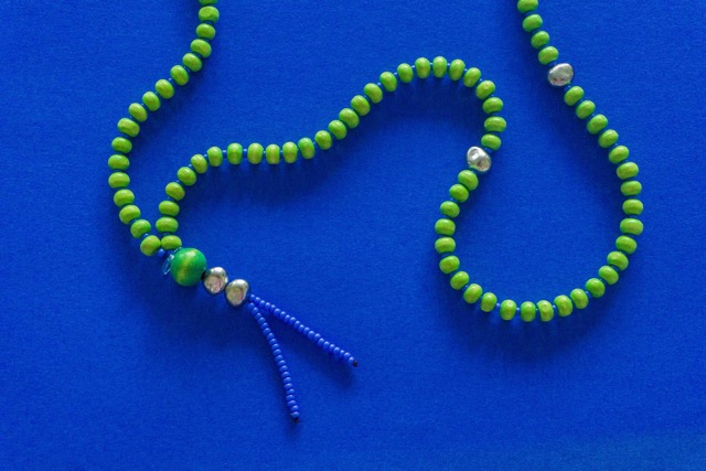 green mala necklace