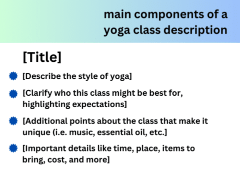 How To Write A Killer Yoga Class Description + Examples - Uplifted Moves